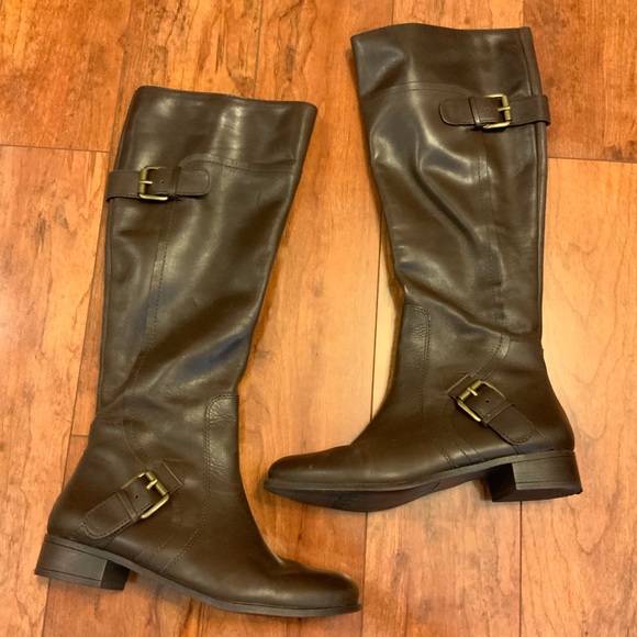 Nine West Sookie Leather Boots - Picture 1 of 6